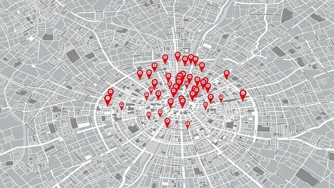 Industrielle Skyline mit modernen Bürogebäuden – Symbolbild für wirtschaftliche und demografische Entwicklung