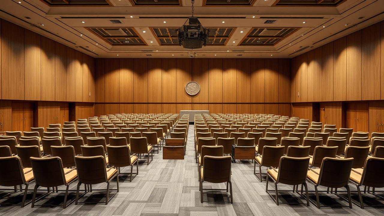 Freundliche Eigentümerrunde an einem hellen Holztisch in einem modernen Gemeinschaftsraum