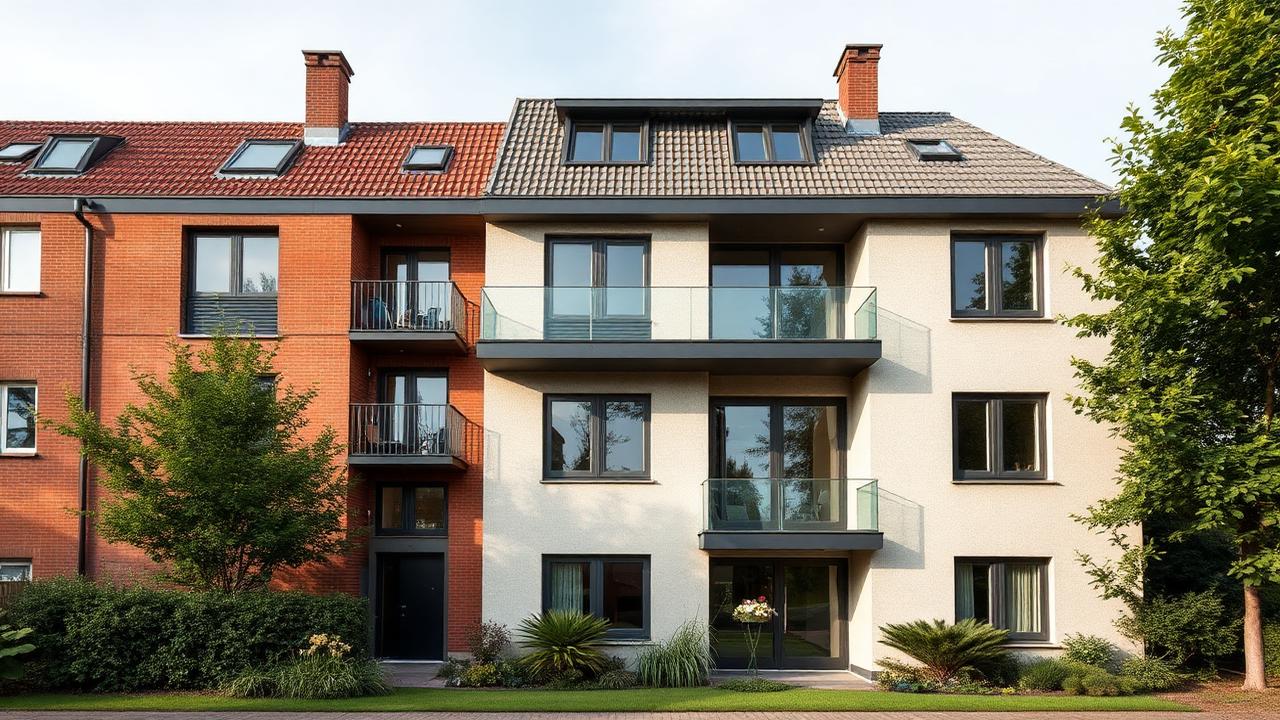 Stadtansicht von Dessau-Roßlau mit Bauhaus-Architektur und Wohnhäusern – Symbolbild Hausverwaltung