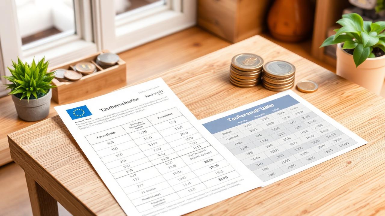 Mehrfamilienhaus mit Taschenrechner und Wirtschaftsplan – Hausverwaltung Kosten Vergleich 2026