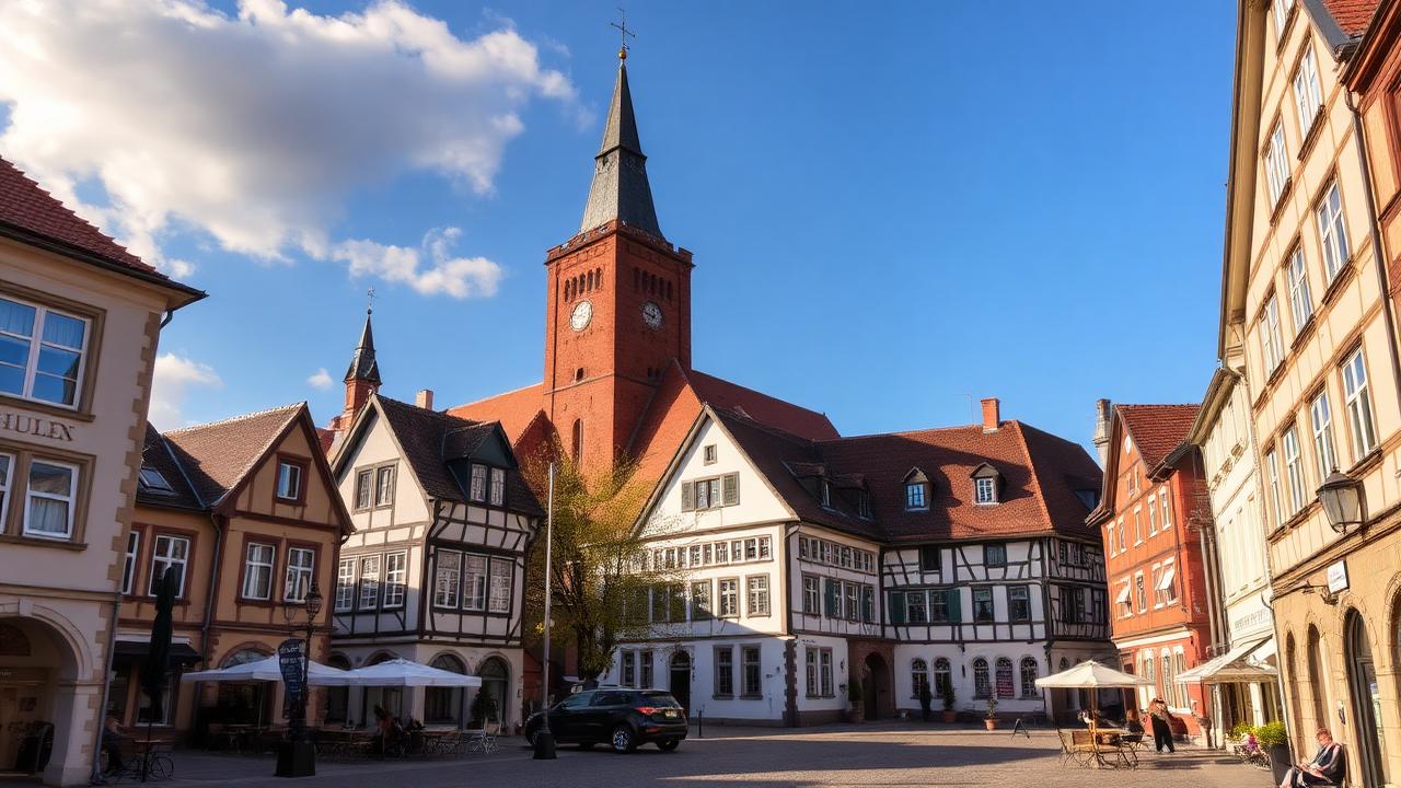 Lutherstadt Wittenberg Altstadt mit Schlosskirche und sanierten Bürgerhäusern – Hausverwaltung Wittenberg