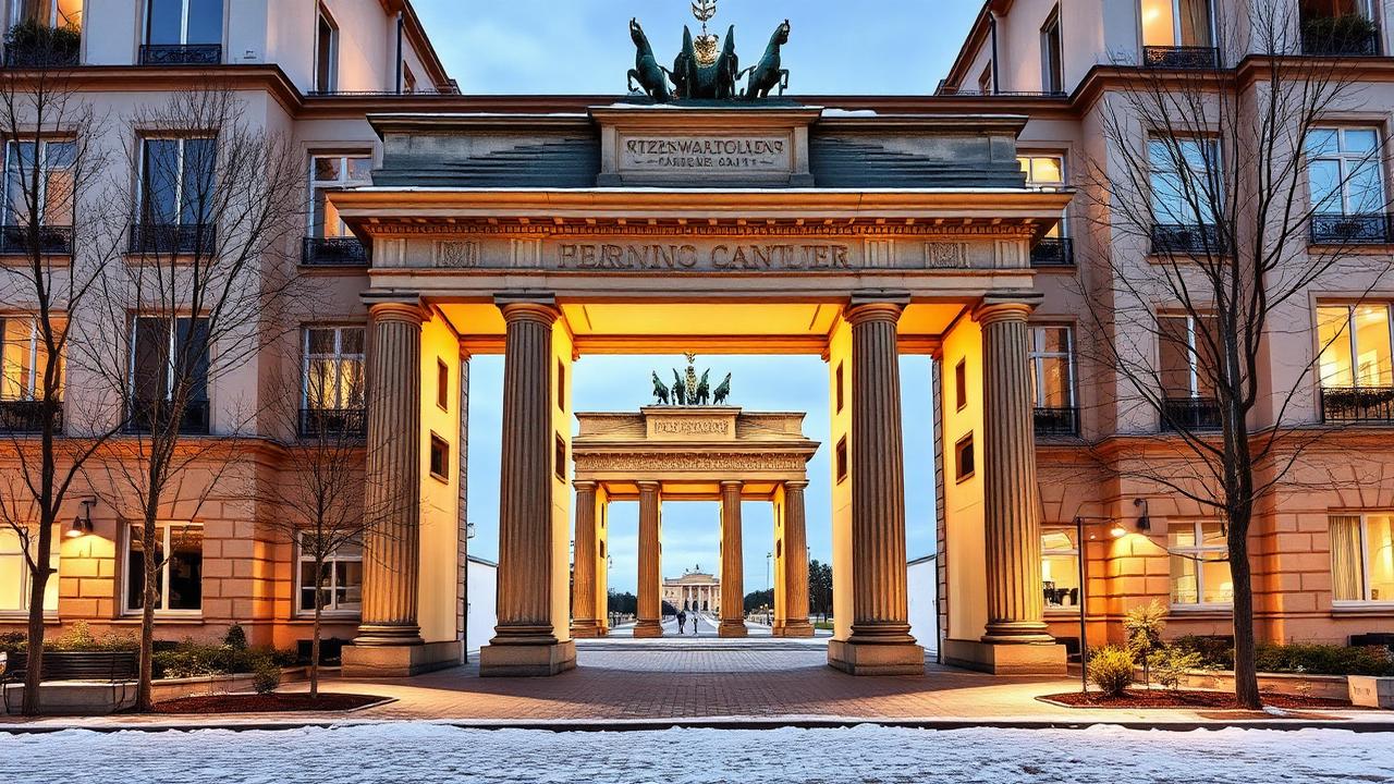 Modernes Berliner Altbau-Mehrfamilienhaus im goldenen Abendlicht – sinnbildlich für professionelle Hausverwaltung in Berlin