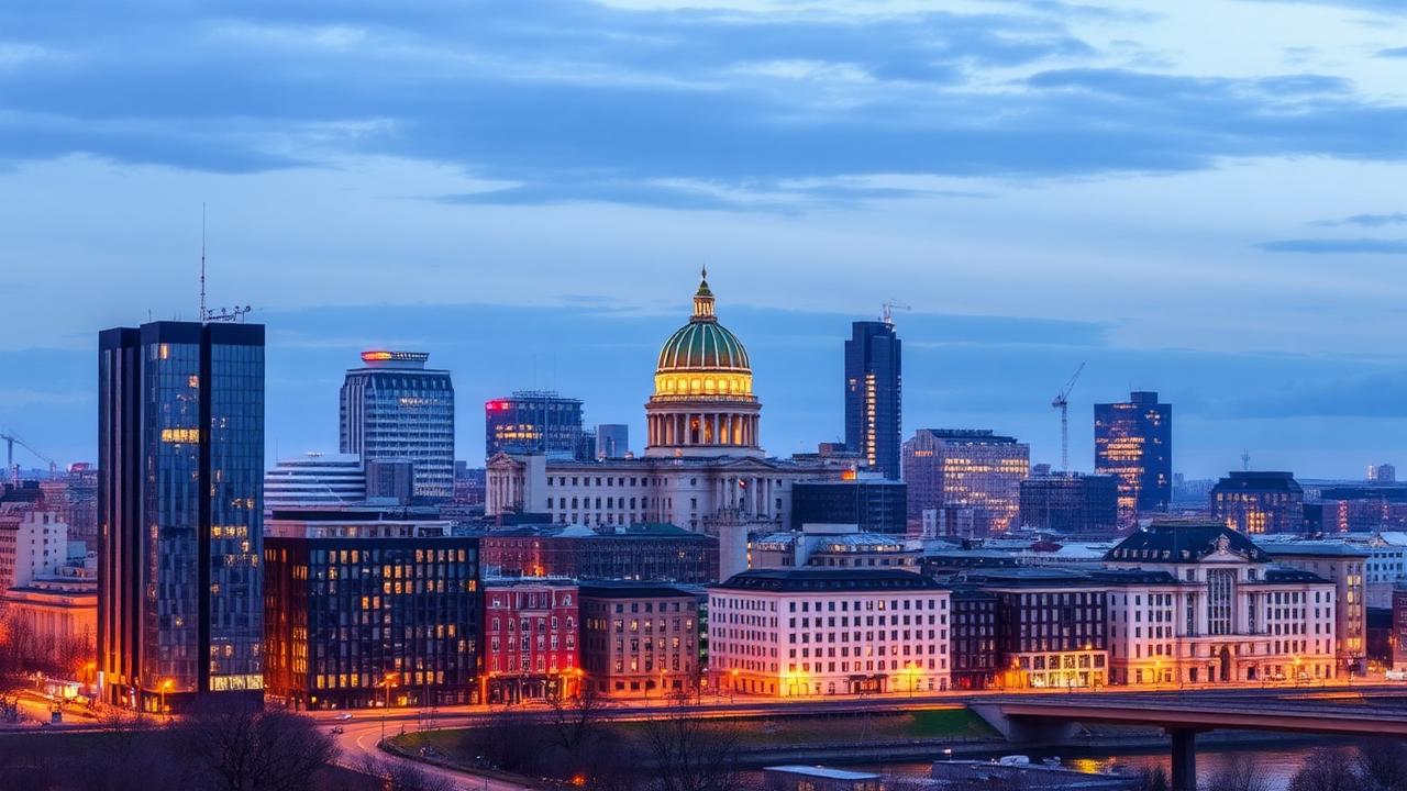 Magdeburger Skyline mit Dom und modernen Wohnhäusern an der Elbe – Sondereigentum als Kapitalanlage
