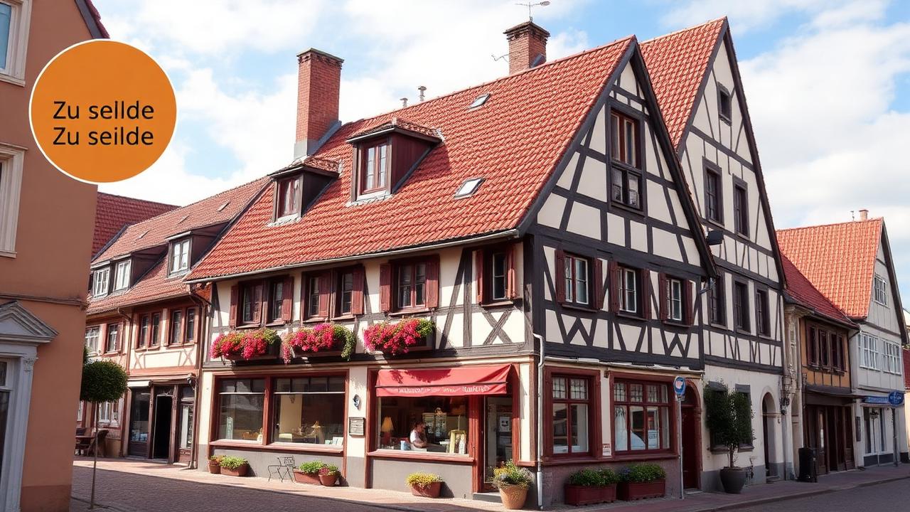 Historischer Fachwerkmarktplatz in der Region Anhalt – Symbolbild für den Immobilienverkauf in Zerbst